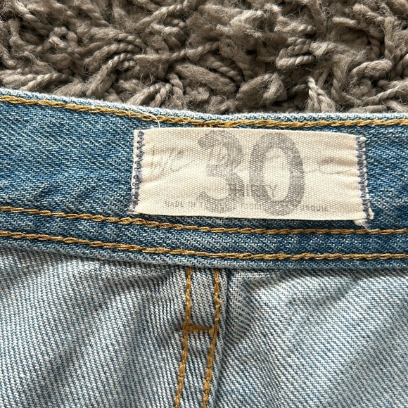 Free People We The Free Maggie Straight Jean in Light Stone Size 30 - Picture 12 of 16